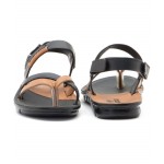 Provogue PV1109 Men Casual Sandals (Black & Tan)